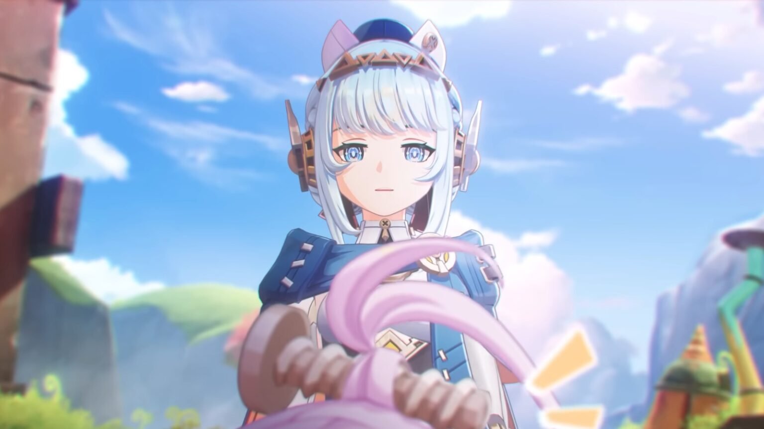 A screenshot of Ineffa from her Character trailer
