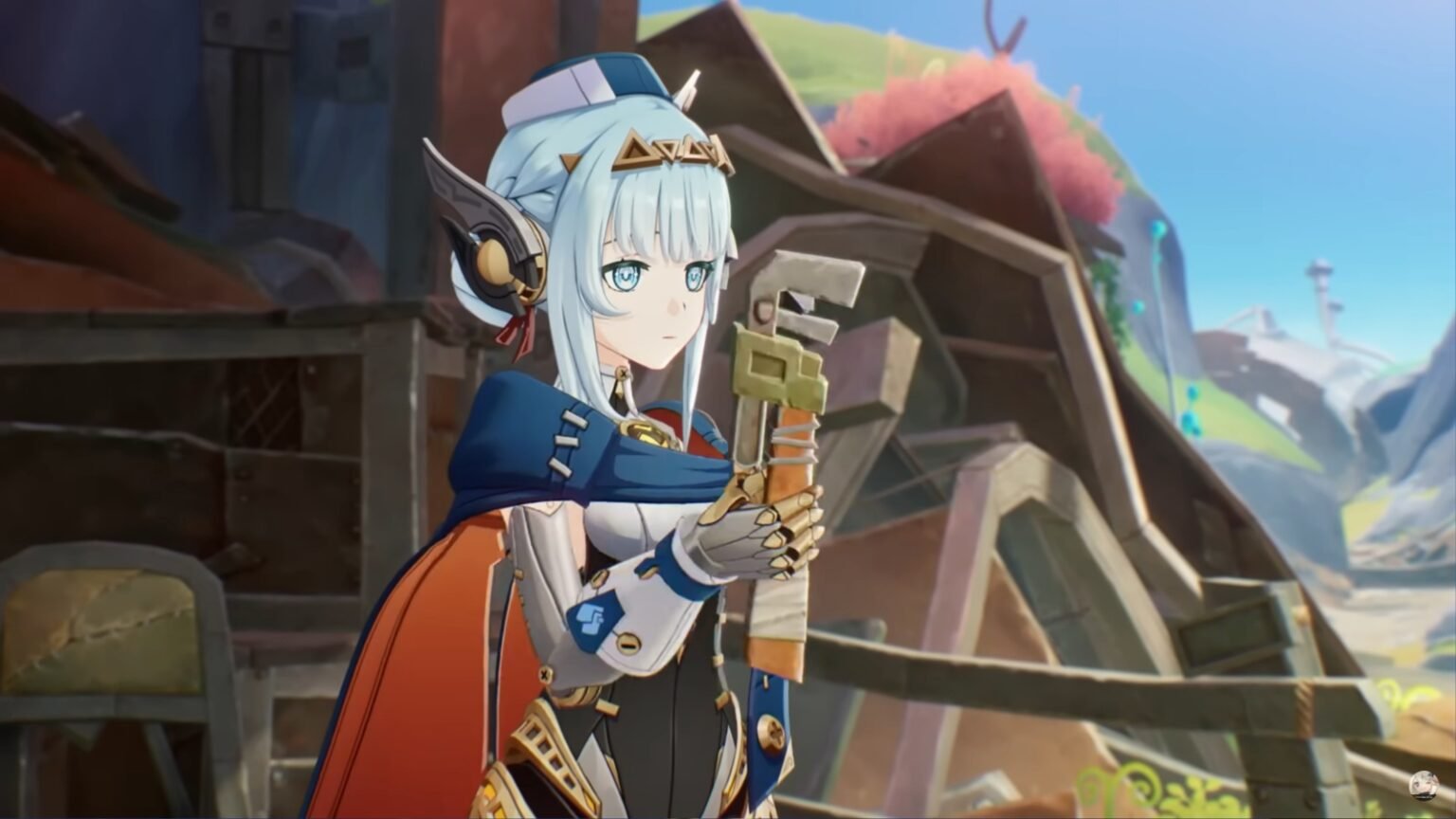 A-screenshot-of-Ineffa-holding-a-spanner-in-Genshin-Impact