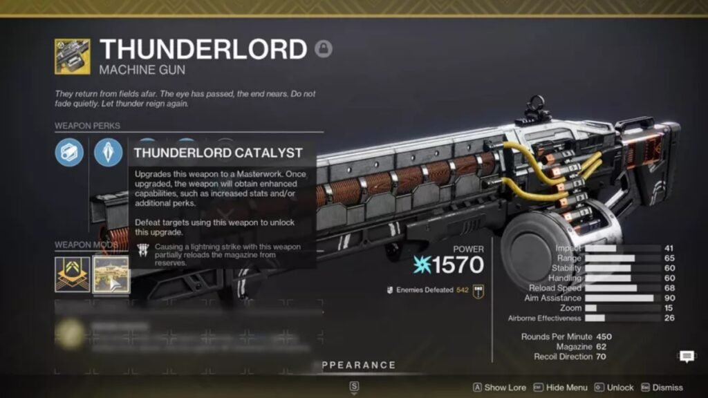 Top 5 DPS weapons in Destiny 2: Edge of Fate | Destiny 2 | GamesHorizon A screenshot of Thunderlord from Destiny 2