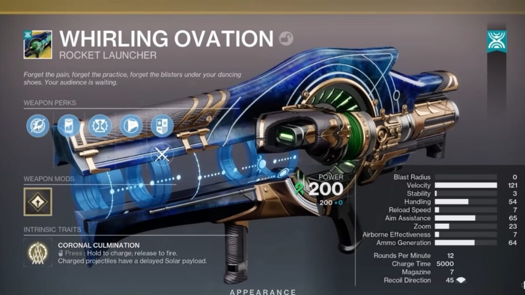 Top 5 DPS weapons in Destiny 2: Edge of Fate | Destiny 2 | GamesHorizon A-screenshot-of-Whirling-Ovation-in-Destiny-2