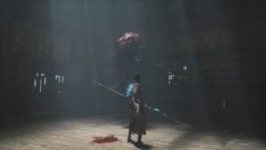 A screenshot of Wuchang fighting against a boss in Wuchang Fallen Feathers