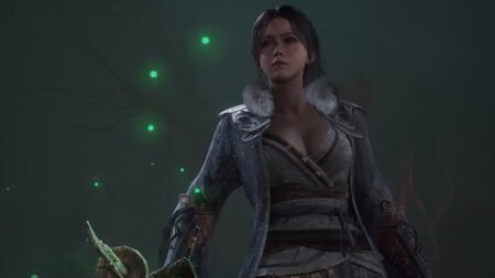 Wuchang standing in one of the endings in Wuchang Fallen Feathers