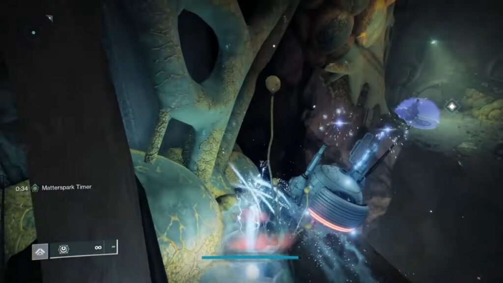 Destiny 2 The Edge of Fate: How To Solve The Curtilage Divide Barrier Puzzle | Destiny 2 | GamesHorizon Use the Matterspark charge the terminal.