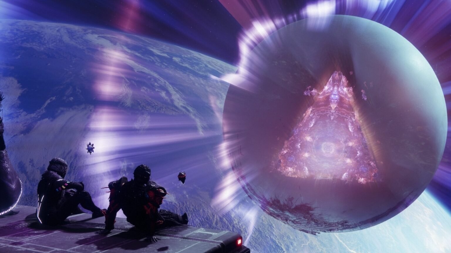 Multiple Destiny 2 players looking at The Final Shape