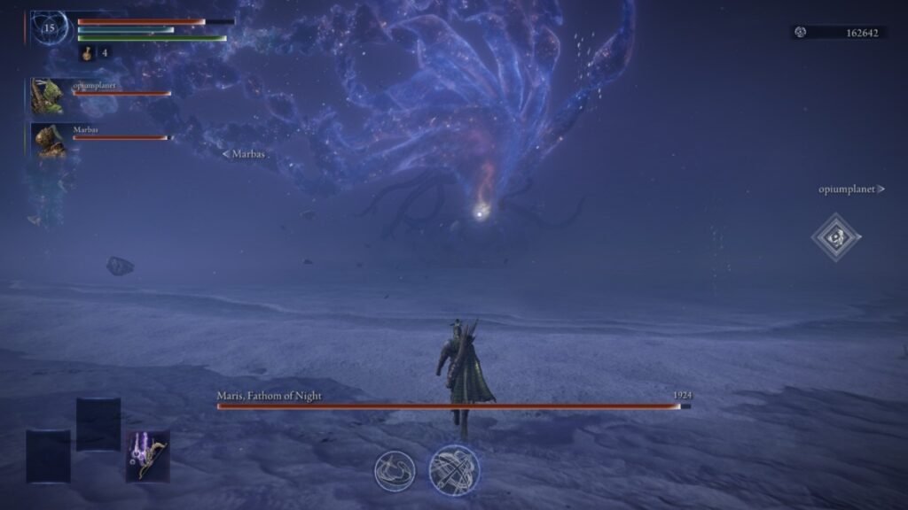 Elden Ring: Nightreign - Everdark Sovereign Augur (Maris) Boss Guide | Elden Ring | GamesHorizon Nightfarers-fighting-Maris-Fathom-of-the-Night-in-Elden-Ring-Nightreign.