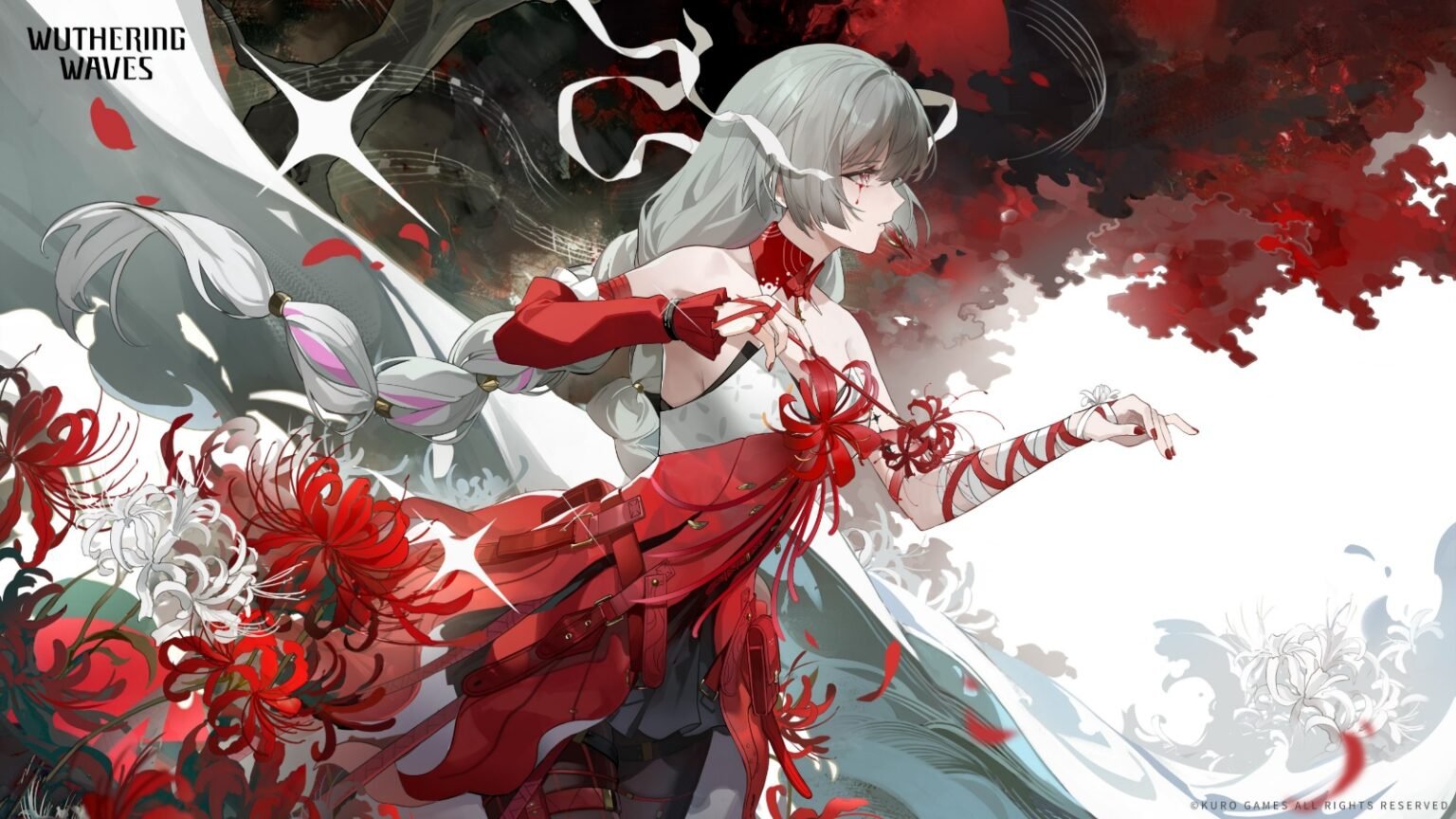Phrolova looking right in an official artwork from Wuthering Waves