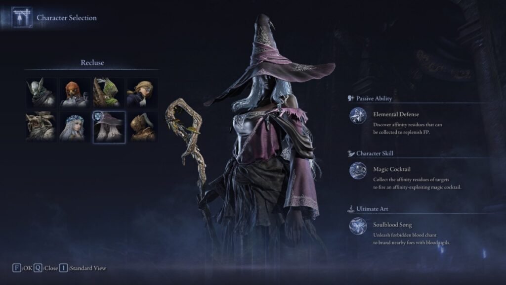 Elden Ring: Nightreign - Everdark Sovereign Augur (Maris) Boss Guide | Elden Ring | GamesHorizon Recluse-character-selection-screen-in-Elden-Ring-Nightreign