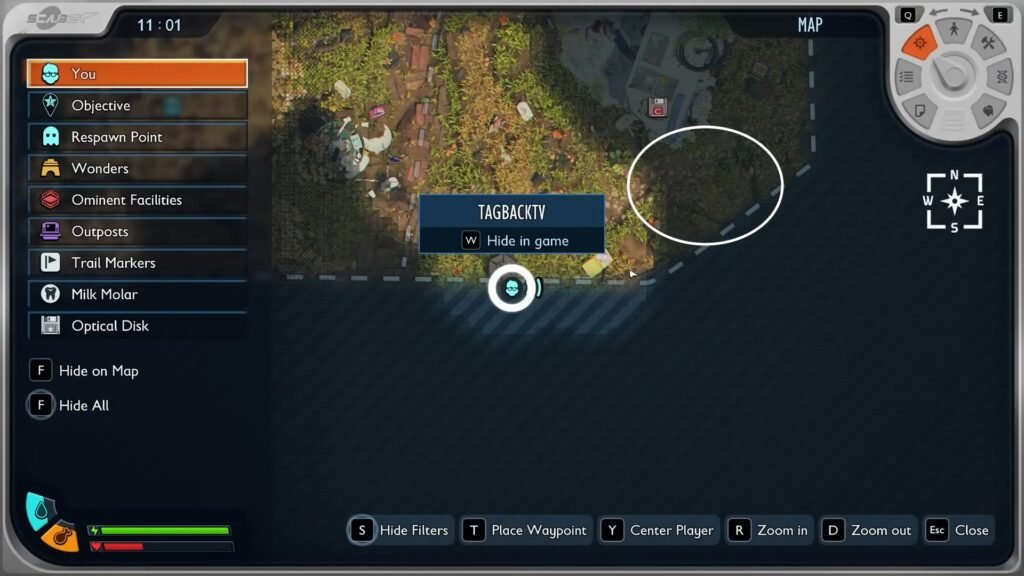 The blueberry location on a map In Grounded 2