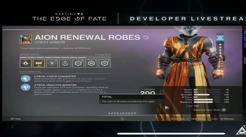 Destiny 2 - Edge of Fate Tier 5 armor