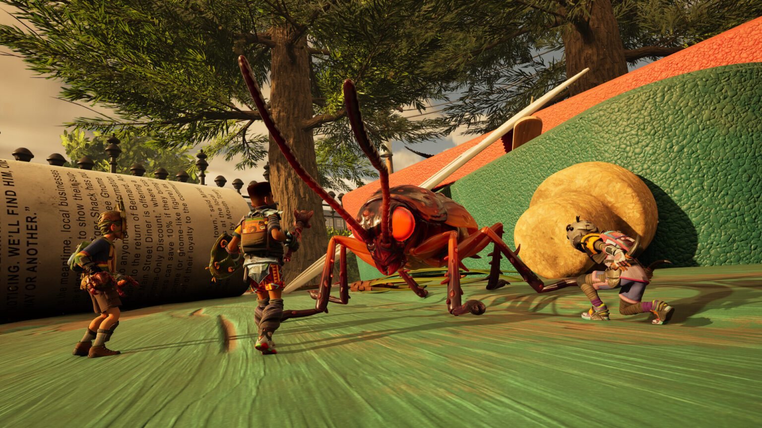 A bug going to attack players in Grounded 2.