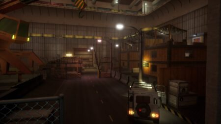 A hallway with stuff in it in Abiotic Factor