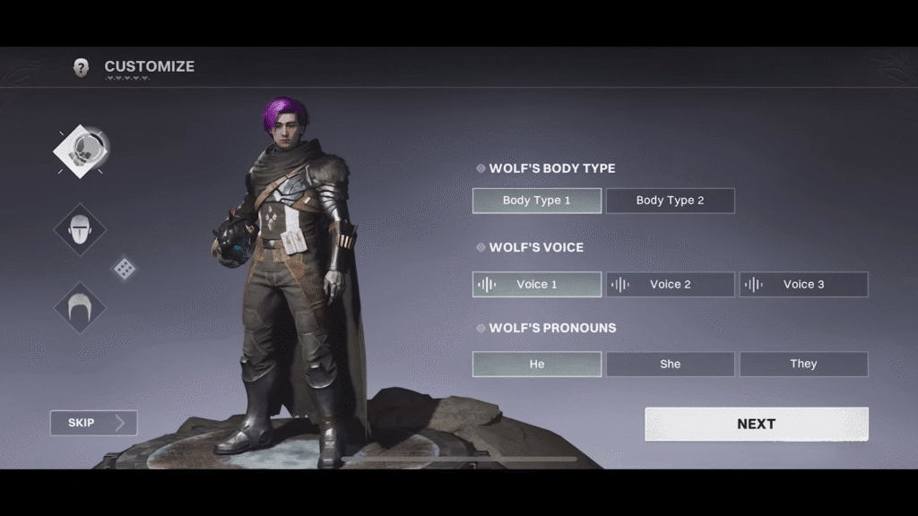 How to change appearance in Destiny Rising | change appearance in Destiny Rising | GamesHorizon changing Wolf's appearance in Destiny Rising