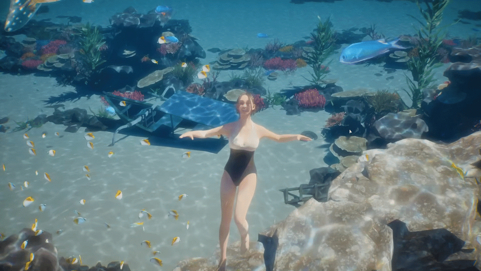 Zoi enjoying in ocean in inZOI