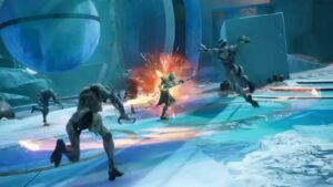 A Lightbearer using Solar powers in Destiny Rising