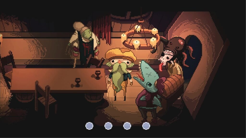 A bunch of messed up looking characters in The Supper