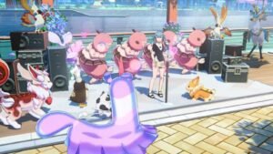 A screenshot of Anima dancing from Honkai Nexus Anima trailer