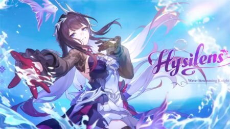 A screenshot of Hysilens holding out her hand towards the player in Honkai Star Rail from her trailer