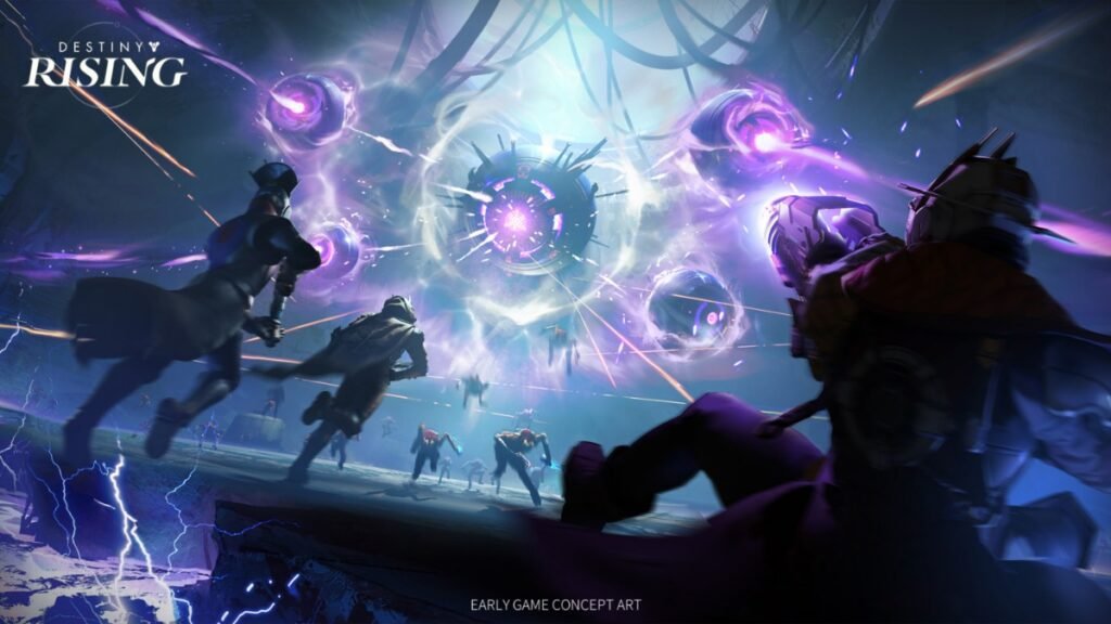 How To Pre-Register For Destiny: Rising | Destiny: Rising | GamesHorizon A screenshot of Lightbearers fighting againt Fallen Servitors in Destiny Rising