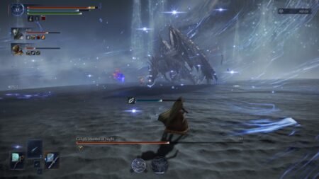 A screenshot of Recluse showing the Carian Regal Sceptre from all the picked up weapons in Elden Ring Nightreign