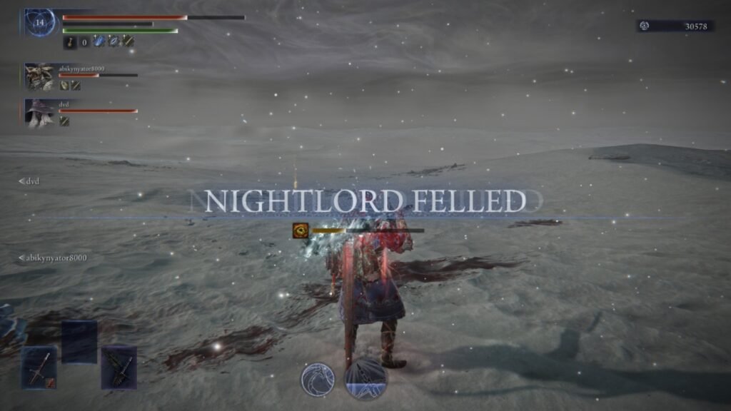 A screenshot of successfully defeating Everdark Sovereign Equilibrious Beast in Elden Ring Nightreign