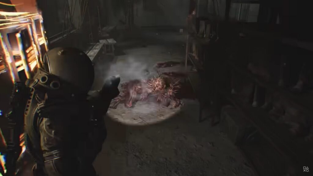 Does Cronos: The New Dawn Have Denuvo? | Cronos: The New Dawn | GamesHorizon A screenshot of the Traveler shooting a monster in Cronos The New Dawn