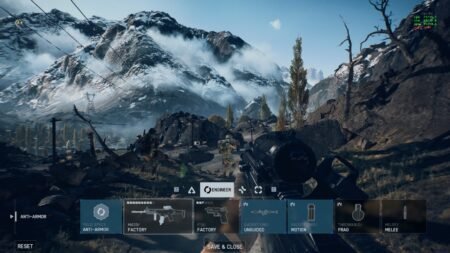 A screenshot of the redployment screen within a match in Battlefield 6