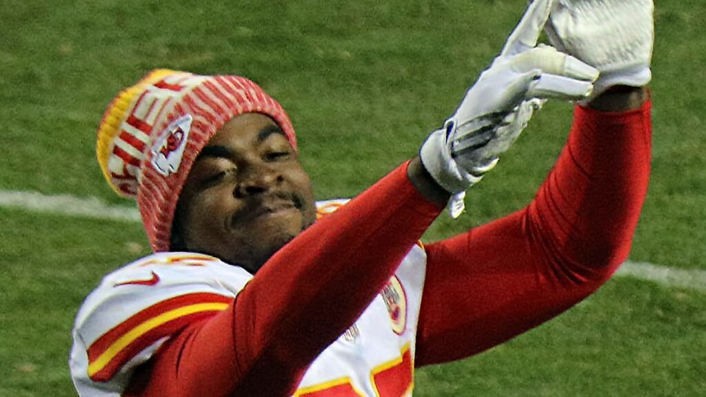 Chris Jones playing football