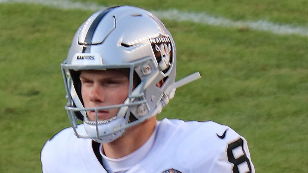 Daniel Carlson playing football