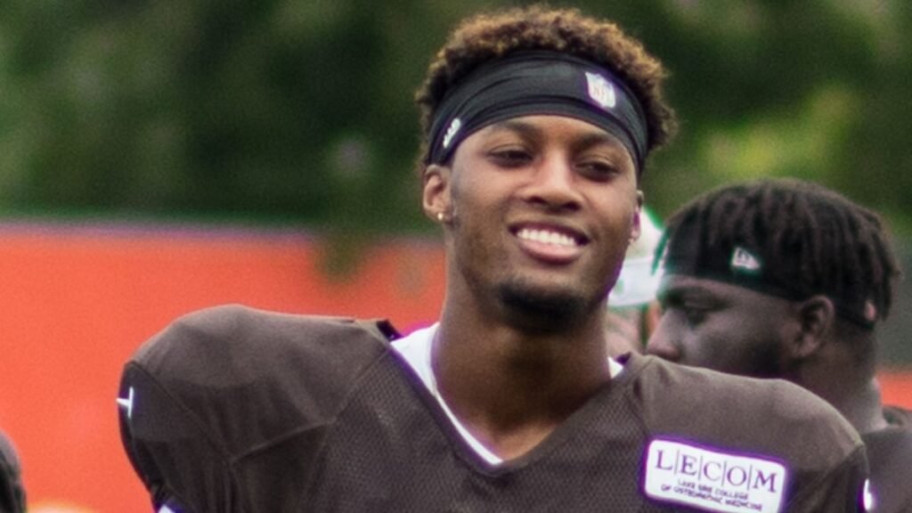 Denzel Ward playing football