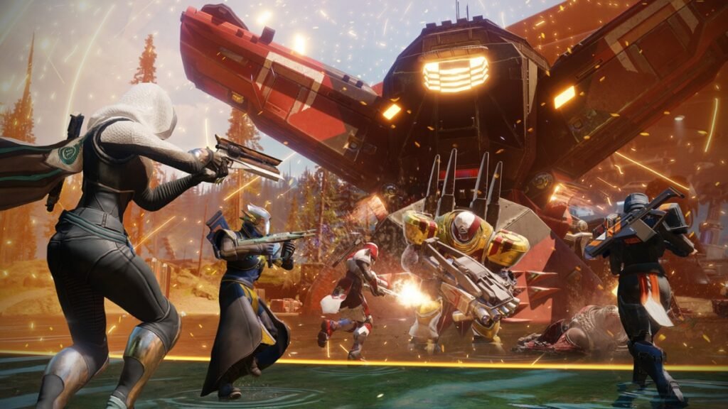 Guardians fighting against the Cabal in Destiny 2