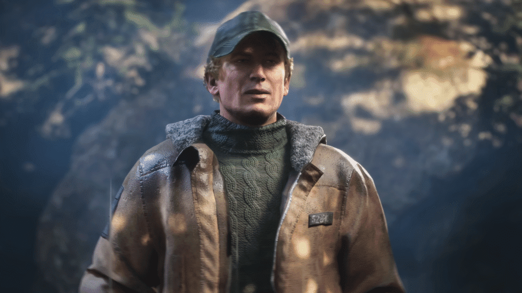 Hell Is Us First Impressions | Hell Is Us | GamesHorizon Remi standing in the rain at the game's start in Hell Is Us