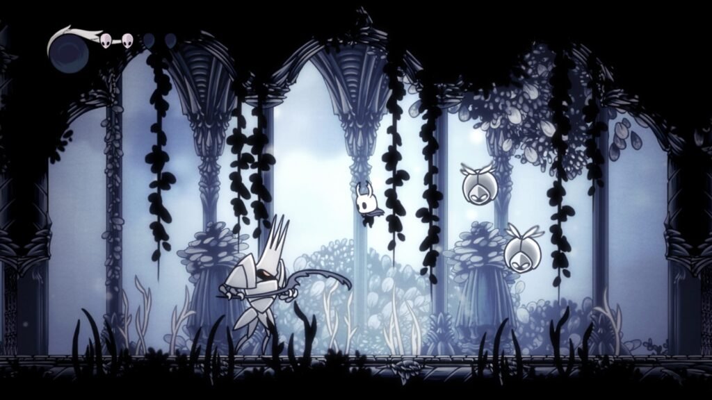 Does Hollow Knight Silksong Have Denuvo? | | GamesHorizon Hollow Knight fighting an enemy in White Place in Hollow Knight