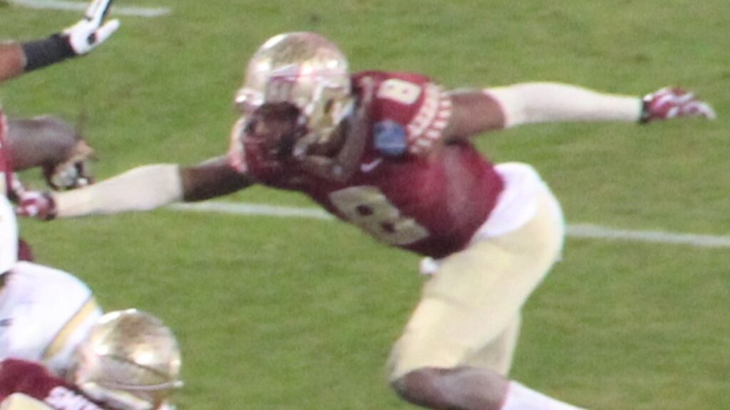 Jalen Ramsey playing football