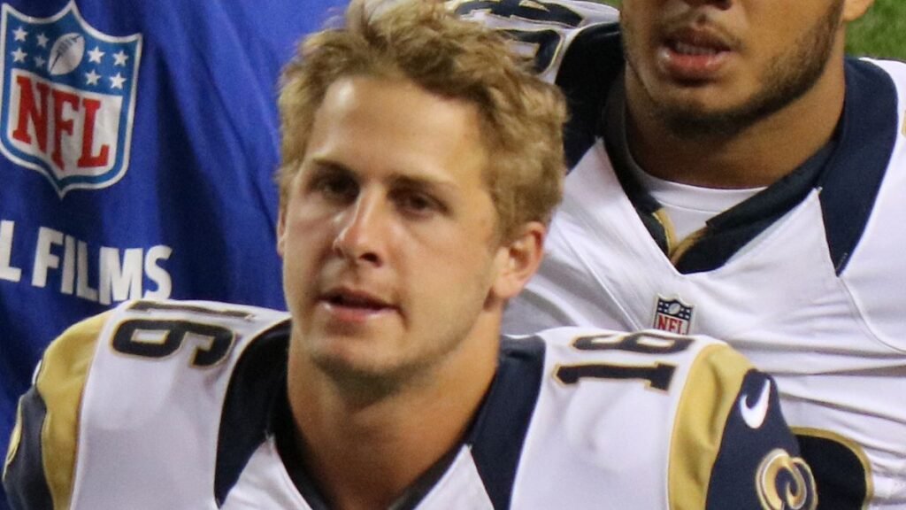 Jared Goff playing football