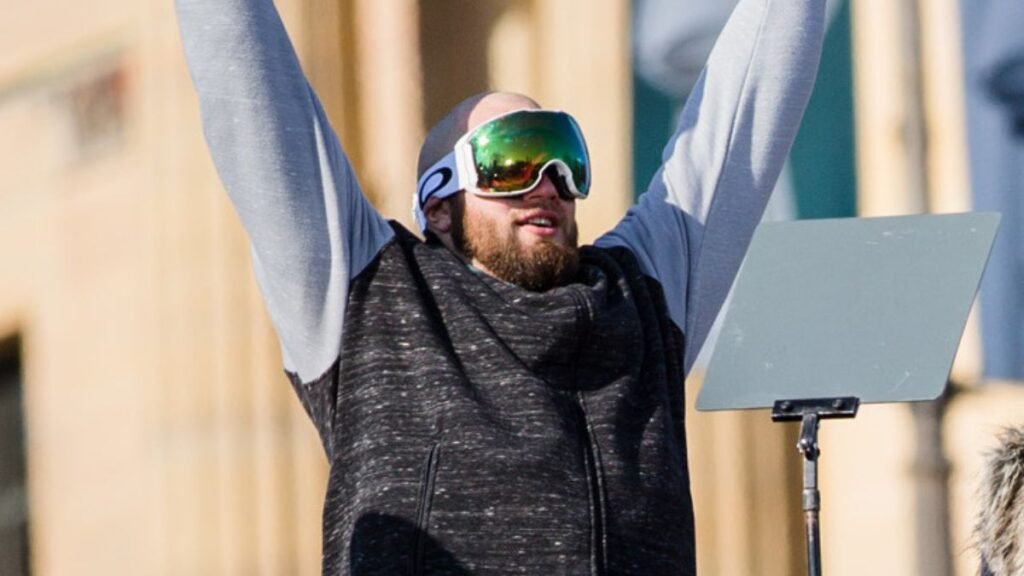 Lane Johnson being happy