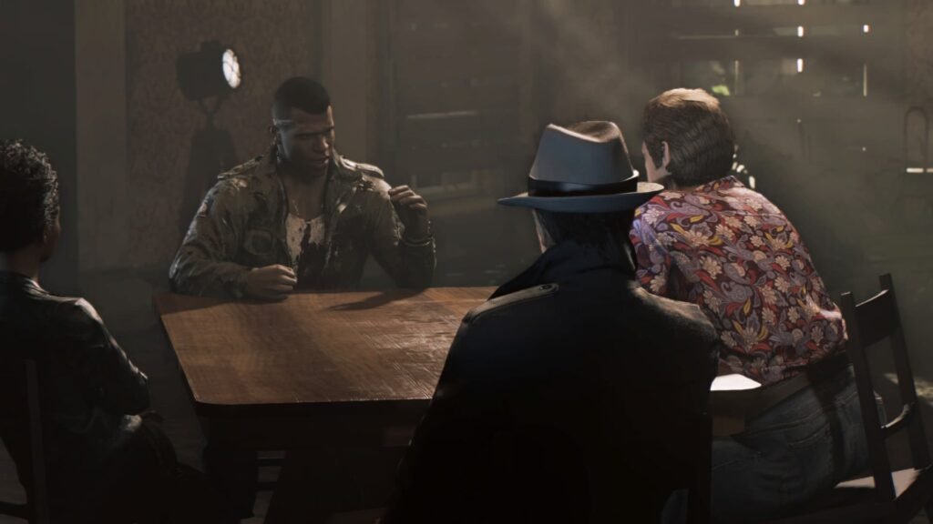Lincoln Clay meeting with his Lieutenants in Mafia 3.