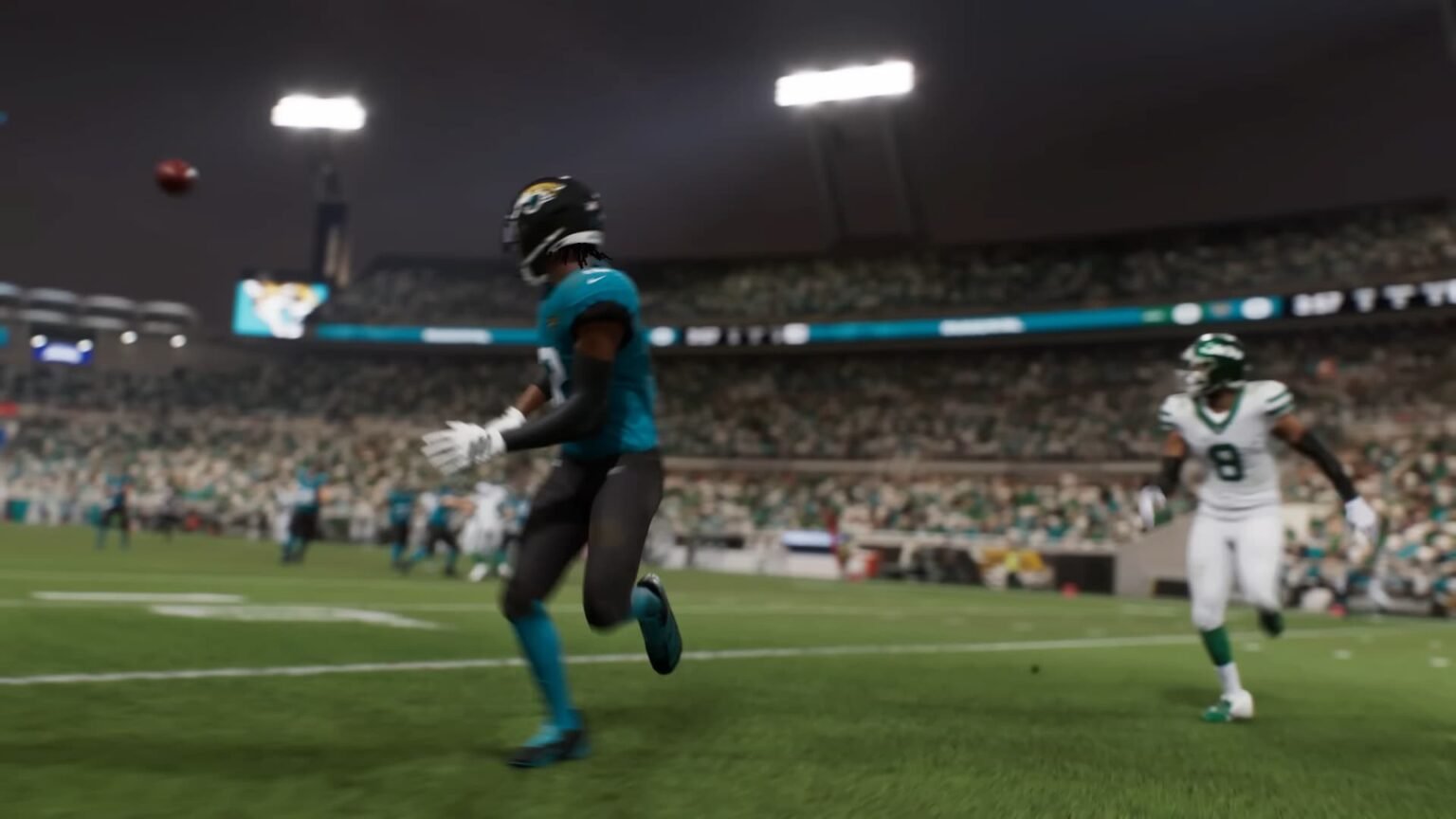 Player about to catch the ball in Madden NFL 26