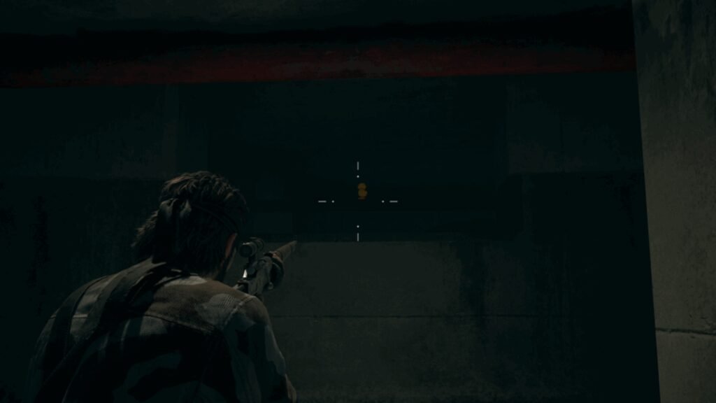 Player is pointing his gun in Metal Gear Solid Delta: Snake Eater