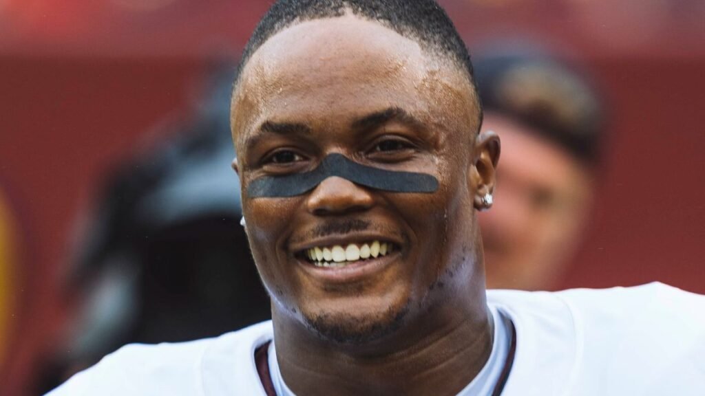 Terry McLaurin playing football