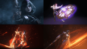 Gwynn, Tan-2, Jolder, and Wolf from Destiny Rising