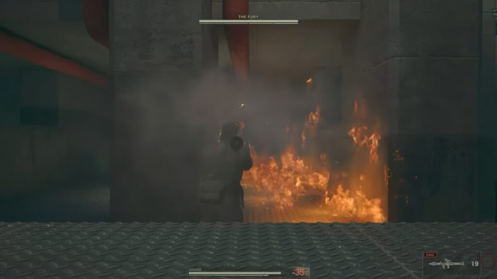 Firing RPG-7 rockets at the Fury in Metal Gear Solid Delta: Snake Eater