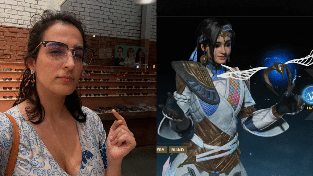 Attal from Destiny Rising alongside her VA, Allegra Clark