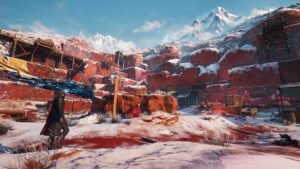 Is Lost Soul Aside Open World? The protagonist ventures through the snowy, crimson cliffs of Lost Soul Aside