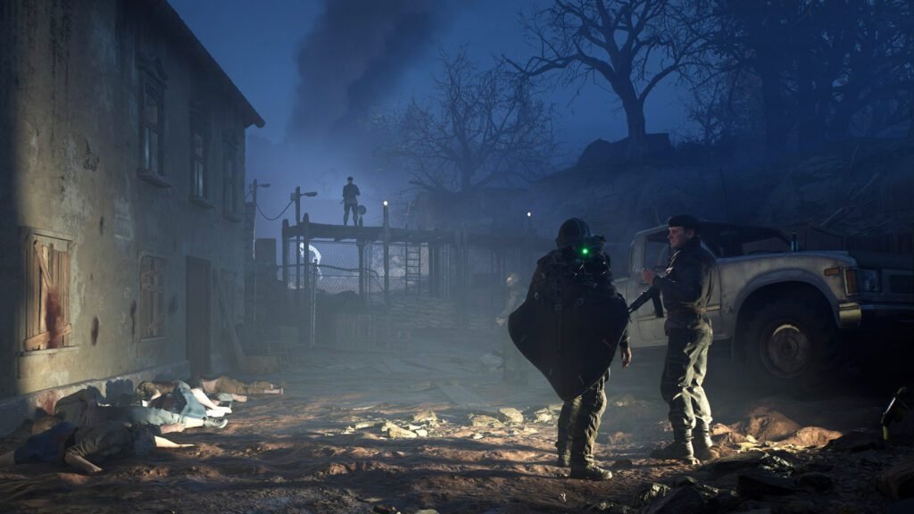 Hell Is Us First Impressions | Hell Is Us | GamesHorizon Remi talking to a soldier at an army camp in Hadea