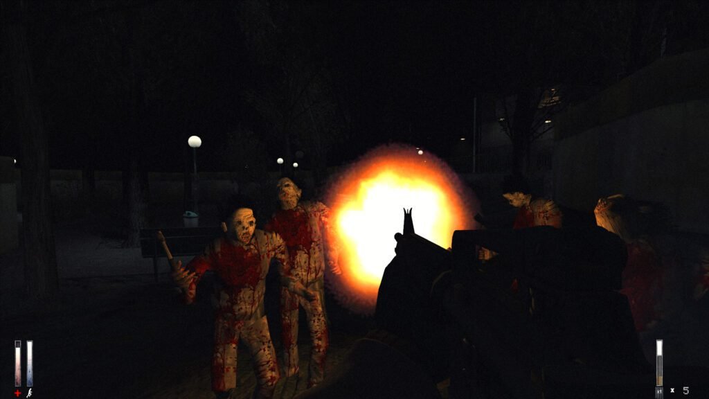 Surviving and defeating the enemies in Cry of Fear
