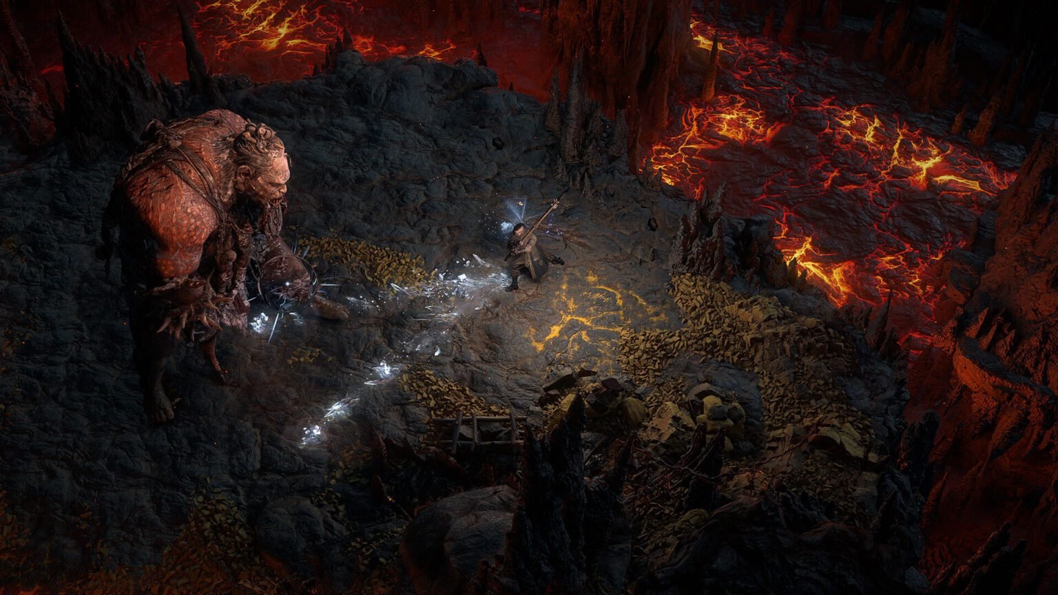 fighting against a creature in Path of Exile 2
