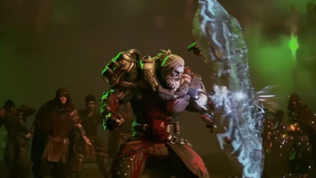 Amon with a shield in Borderlands 4