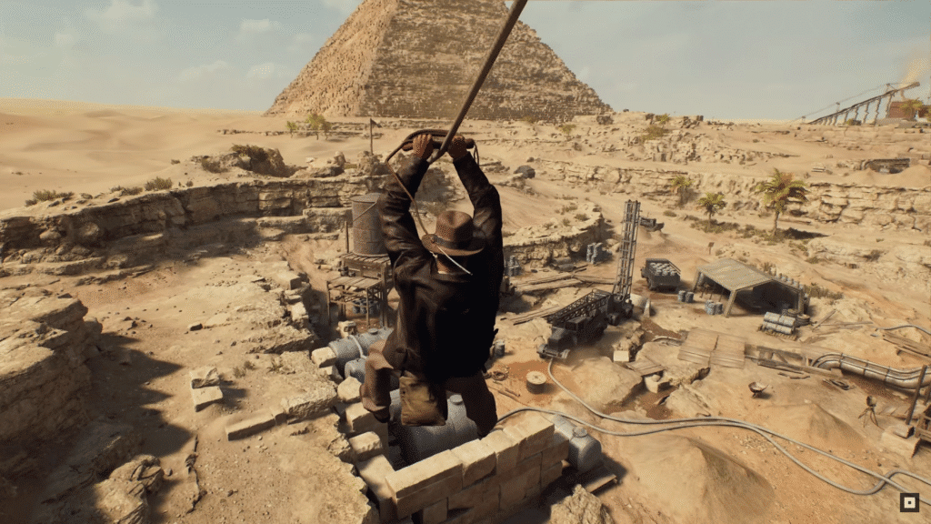 How Does Indiana Jones And The Great Circle DLC Difficulty Work? | Indiana Jones And The Great Circle DLC Difficulty | GamesHorizon Indiana Jones swinging into the pyramids for new adventures.