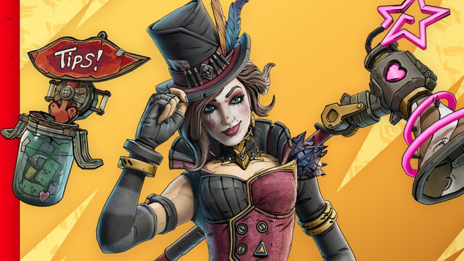 A close up of Mad Moxxi from the Bundle from Borderlands 4 in Fortnite with everything included