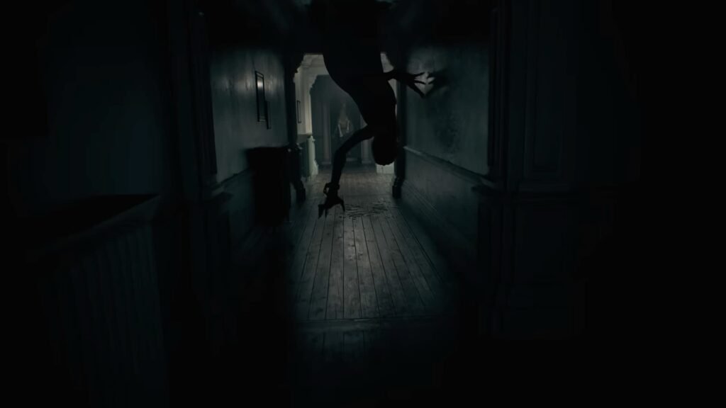 A creepy creature comes from the roof in Resident Evil Requiem